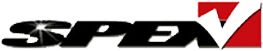 Black and red SPE V stylized sports-themed logo.