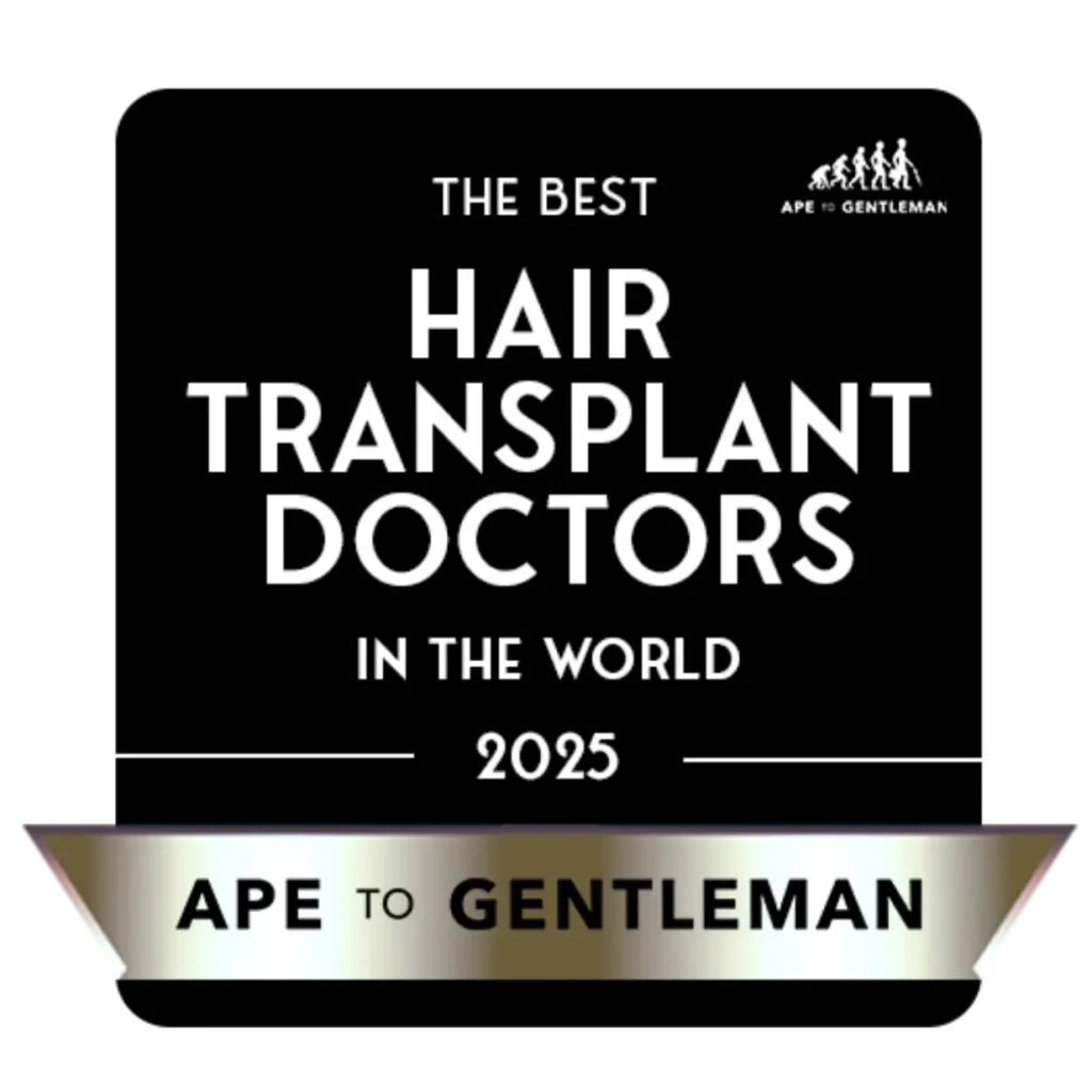 The Best Hair Transplant Doctors in the World 2025 award.